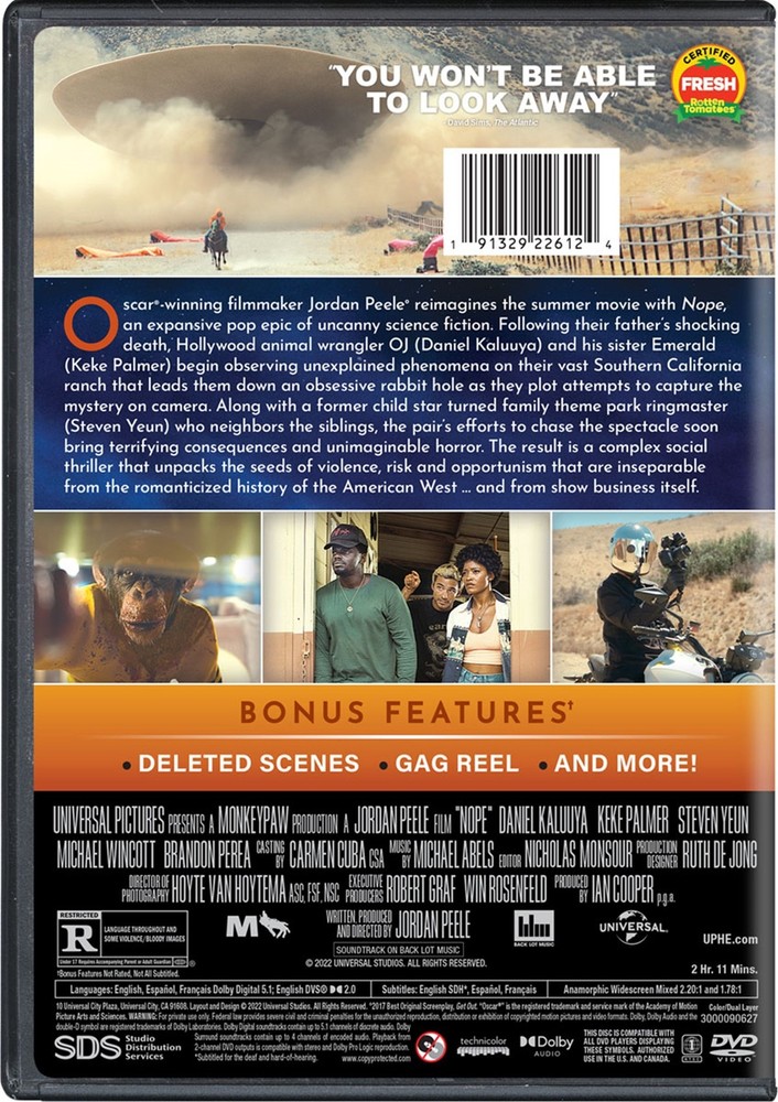 Nope DVD Jordan Peele NEW