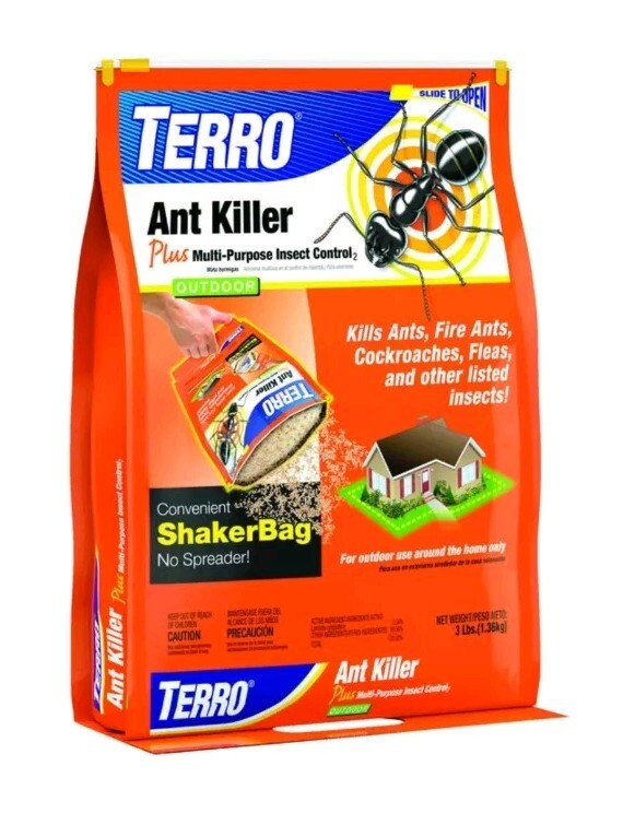Terro Ant Killer Plus Multi-Purpose Insect Control Convenient Shaker Bag 3 lbs