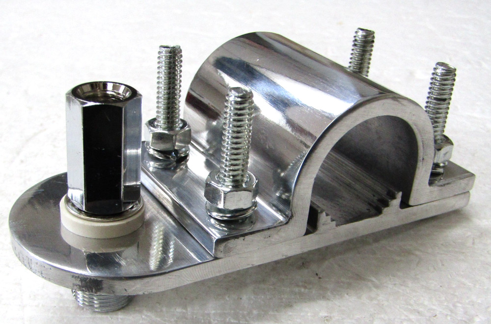 Workman HMBB1 CB Antenna Horizontal Mirror Mount 1" Bar SO-239 Stud Bracket Kit