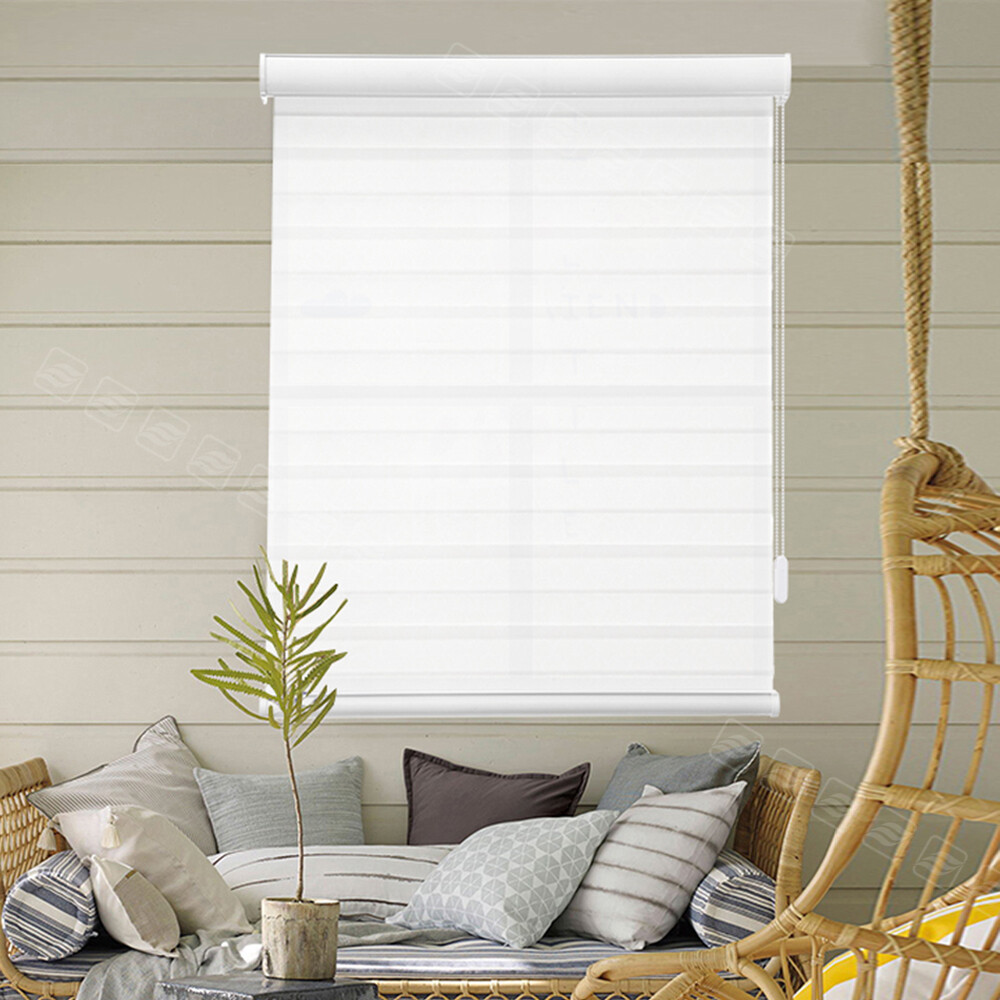 Customized Size Light Filtering Dual Layer Zebra Shade Roller Blind Window Blind