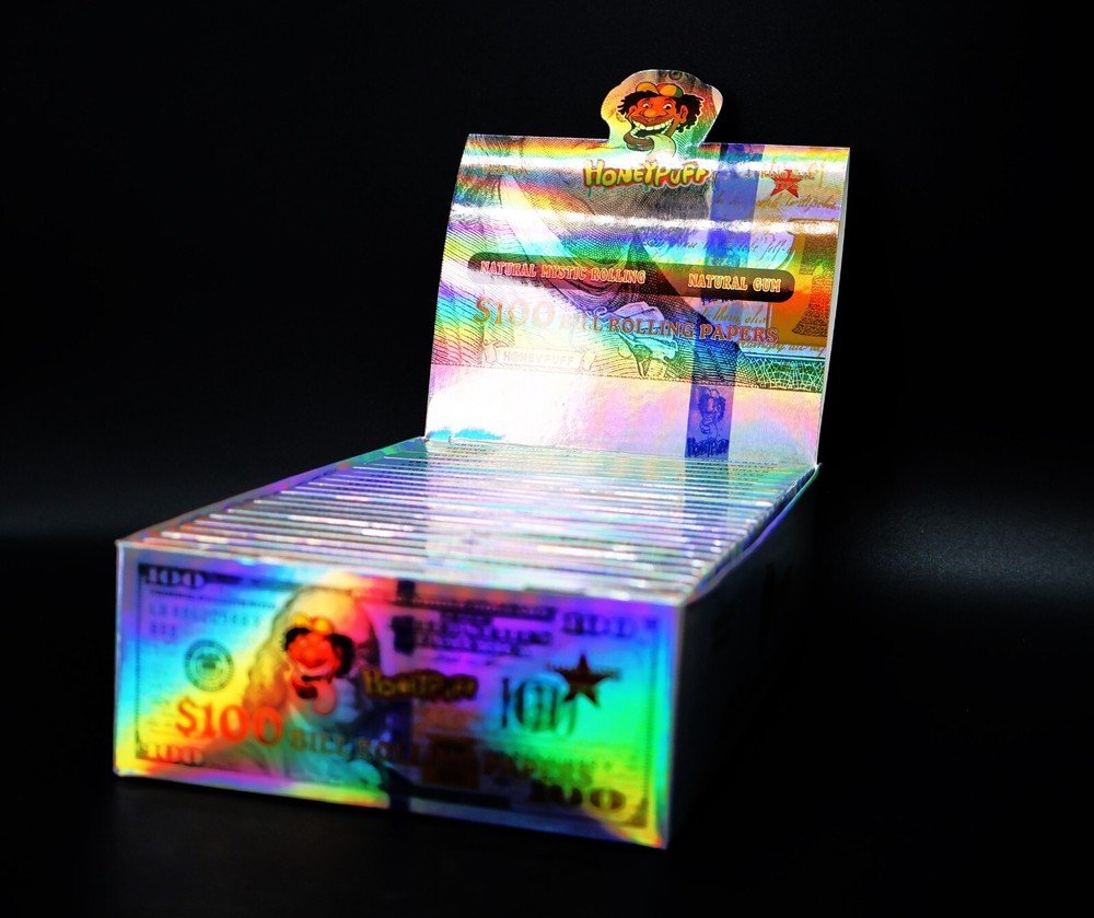 24- Pack $100 Cigarette dollar bill rolling papers (72 papers) plus Tips !