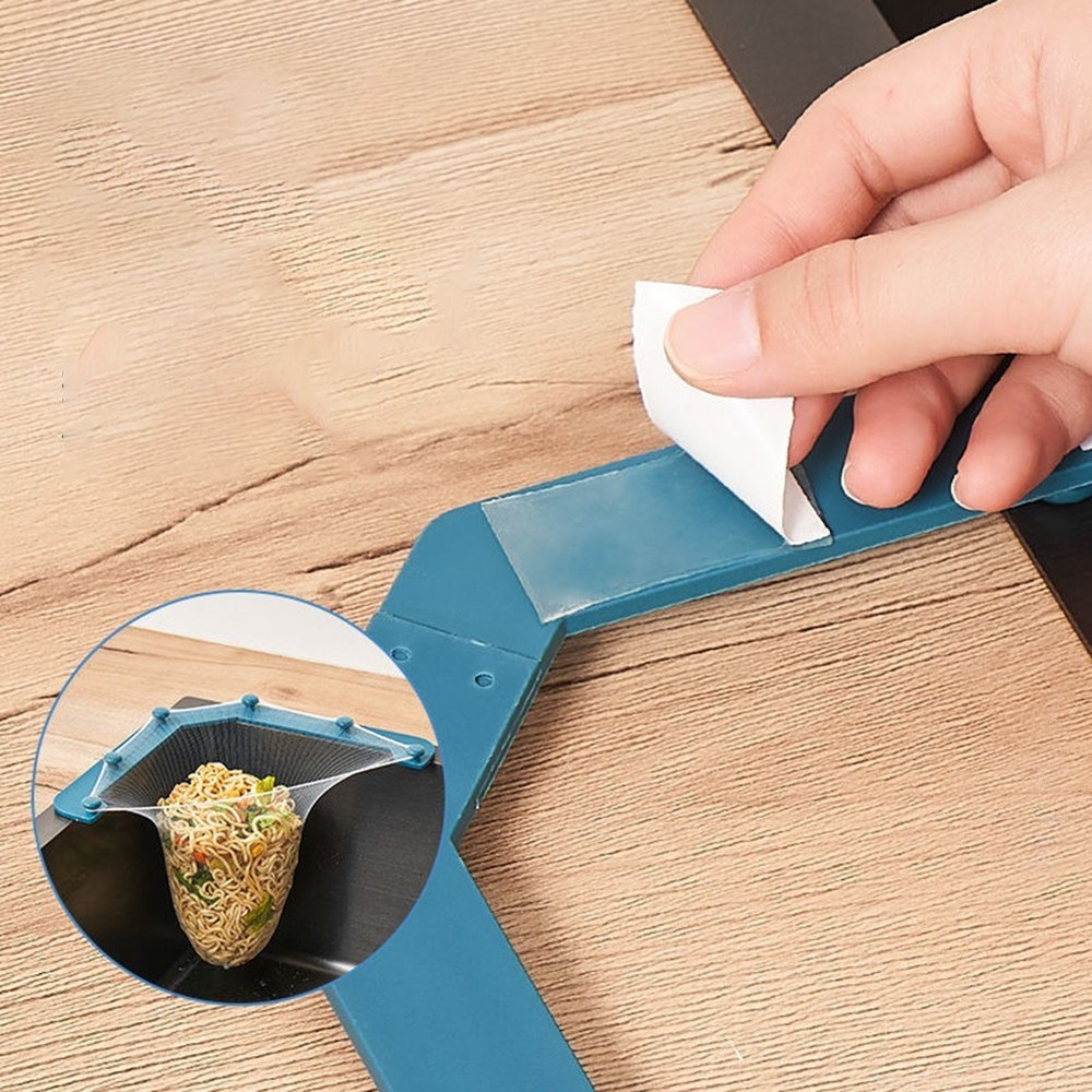 Corner-Fitting Triangular Sink Strainer Basket for Efficient Vegetable Rinsing