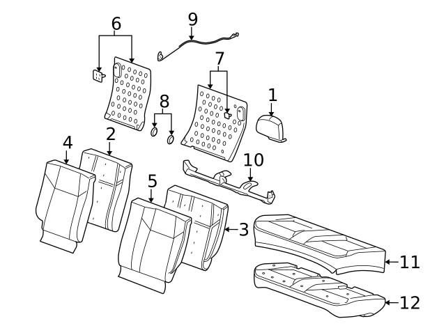 Genuine GM Headrest 22717738