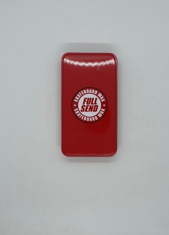 Nelk Boys June Drop Full Send Skateboard Wax with Solid Red Tin Case