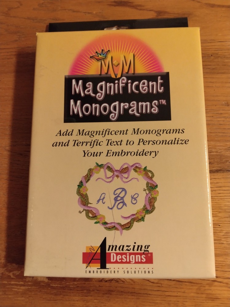 Magnificent Monograms Embroidery Software from Amazing Designs