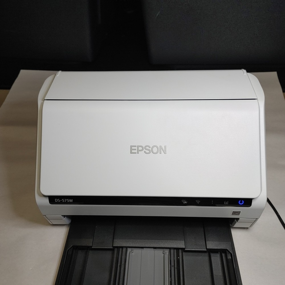 Epson DS-575W Duplex Document Scanner with Power Adapter (Missing Part)