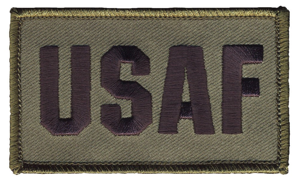 USAF - 2" x 3" Hook & Loop 2 Piece OD Green Patch