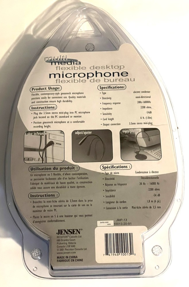 Flexible Desktop Microphone by Jensen Multimedia