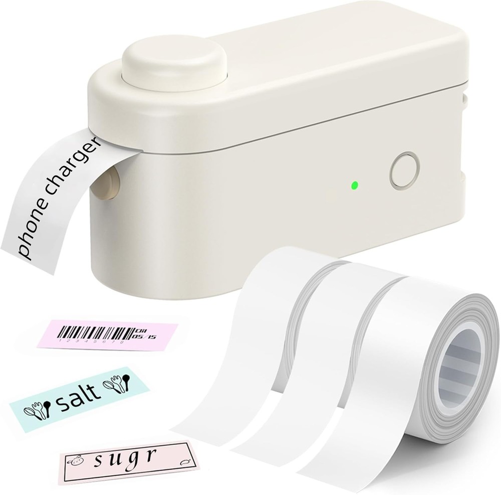 Mini Bluetooth Labeler for Easy Organization - Sharp Prints with Built-in Cutter