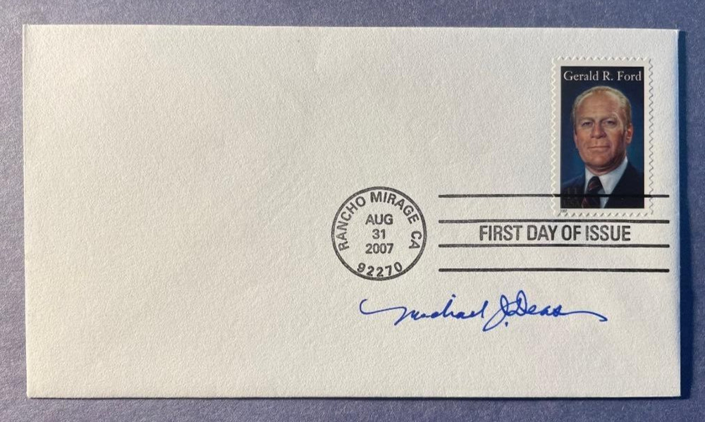 SIGNED ARTIST MICHAEL DEAS FDC AUTOGRAPHED FIRST DAY COVER -