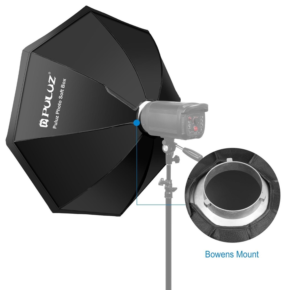 US PULUZ 36" Speedlite Flash Octagon Parabolic Softbox For Studio Flash Light