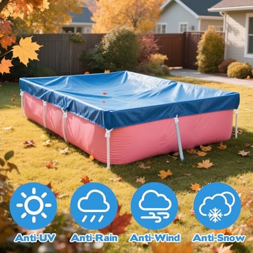 7' x 5' x 24" Rectangular Pool Cover Fit for Rectangular Frame Above Ground