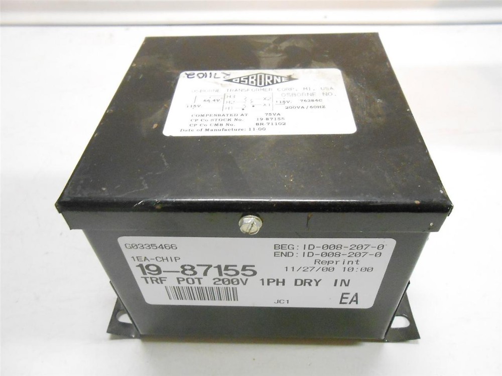 OSBORNE TRANSFORMER 19-87155, SR-71102