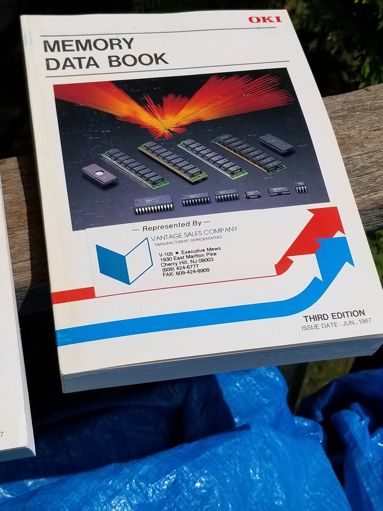 1 OF 2 VINTAGE ELECTRONICS BOOKS DATA OKI MEMORY 3RD EDITION 1987