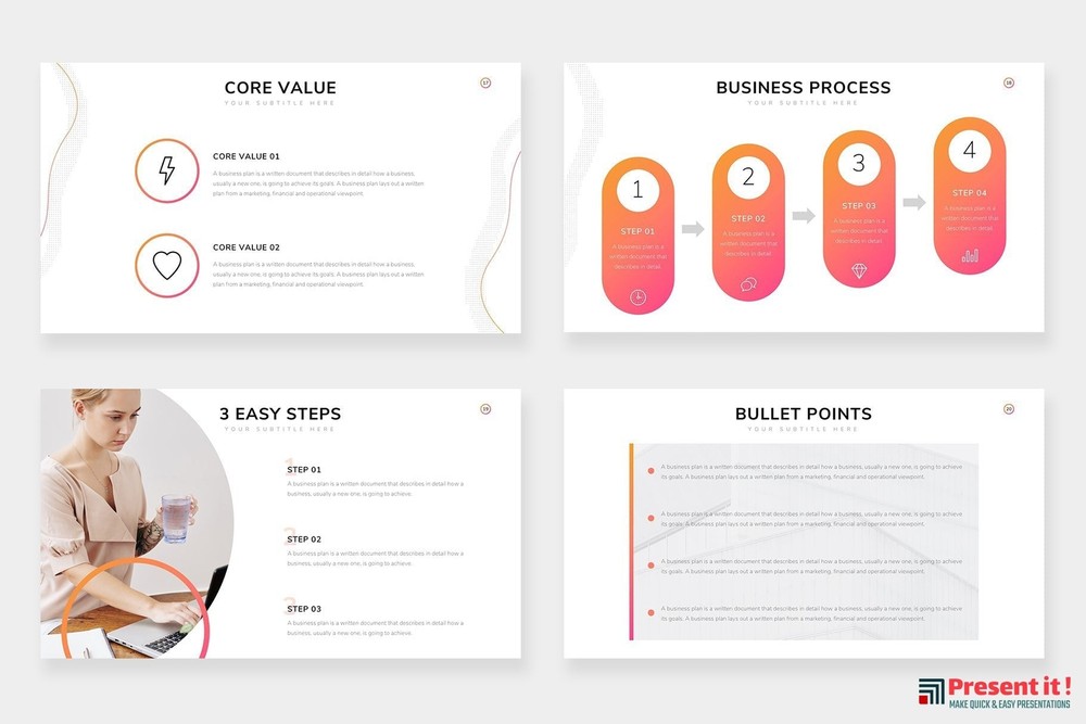 Company Profile Infographics Slides Templates