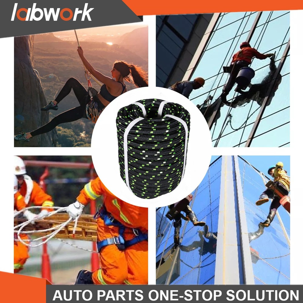 Labwork Double Braid Polyester Bull Rope 6180Lbs Breaking Strength 1/2" × 200'