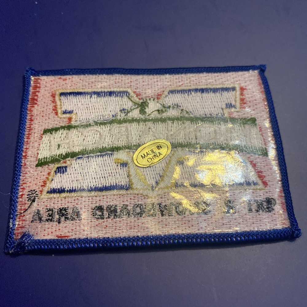 MONARCH Ski & Snowboard Area Iron On Patch