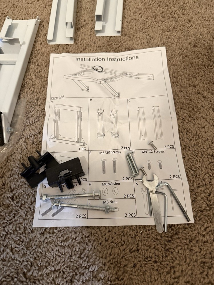 VEVOR Air Conditioner Support Bracket 220 lbs. Load Capacity ASIS READ DESCRIPTI