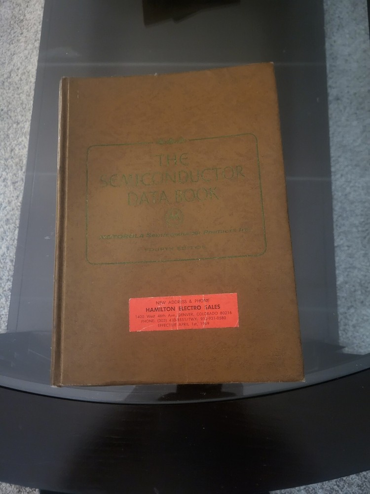 Vintage 1969 Motorola Semiconductor  Data Book Nice