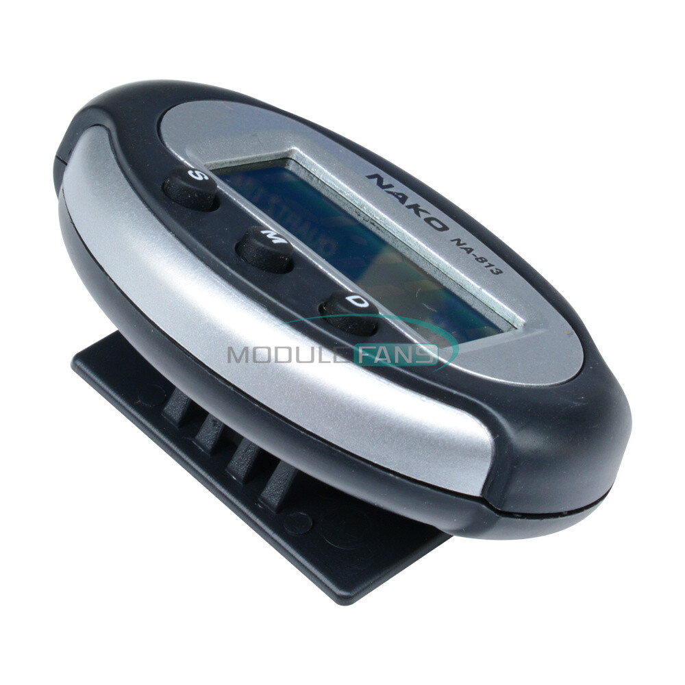 Smart Mini Digital Clock 3 Buttons Portable Car Auto Dashboard LCD Display.