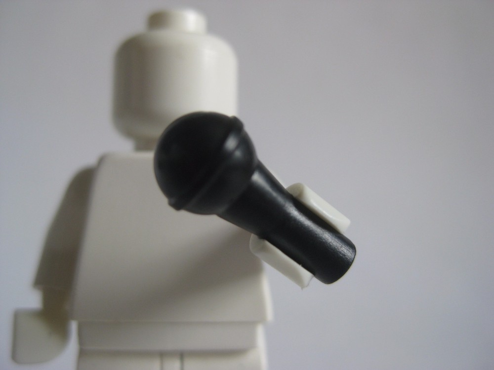 Custom MICROPHONE Accessory For Minifigures Rock & Roll, Singers