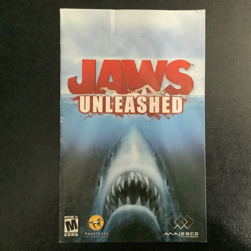 JAWS Unleashed PS2 PlayStation 2 Instruction Manual Only
