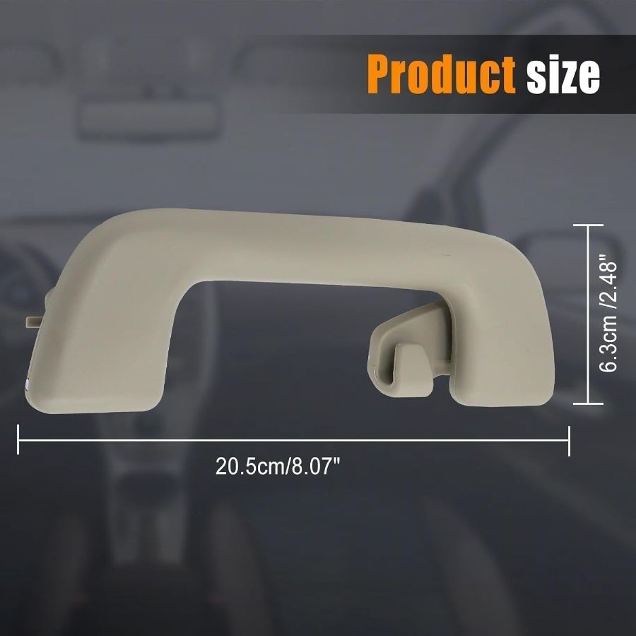 Rear Inner Roof Pull Handle Grab Auto Interior Ceiling Handrail with Hook Replac