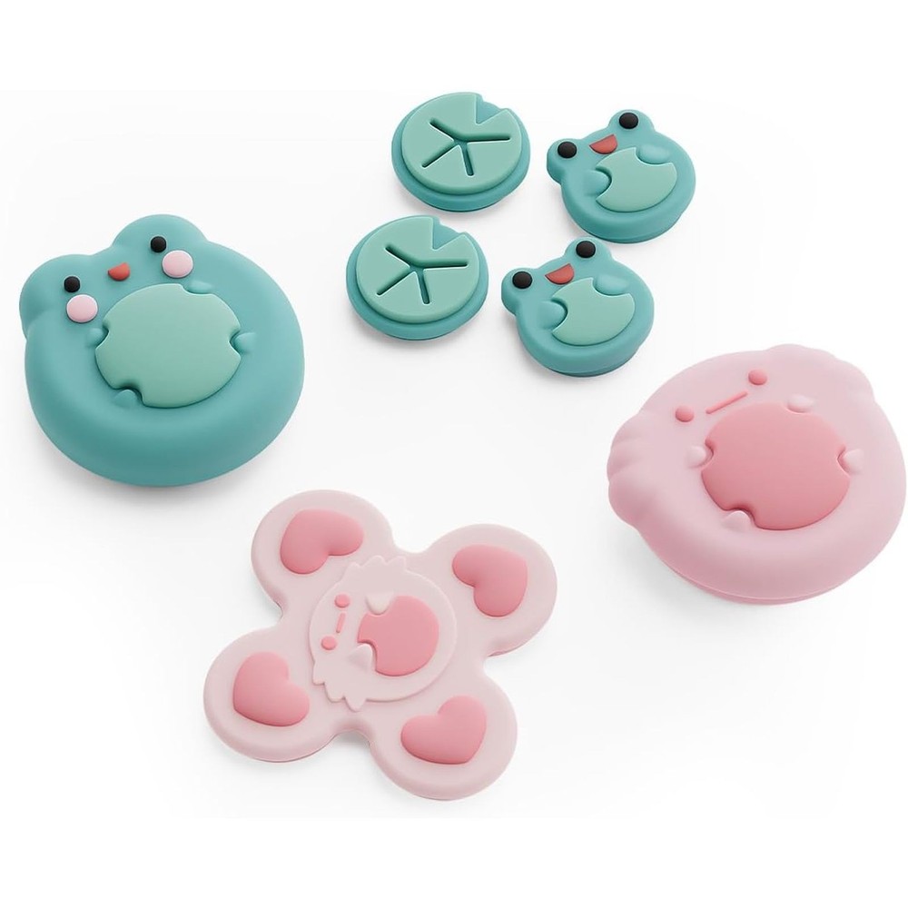 GeekShare Button Caps & Thumb Grip Caps for Nintendo Switch 2 (2025) Silicone