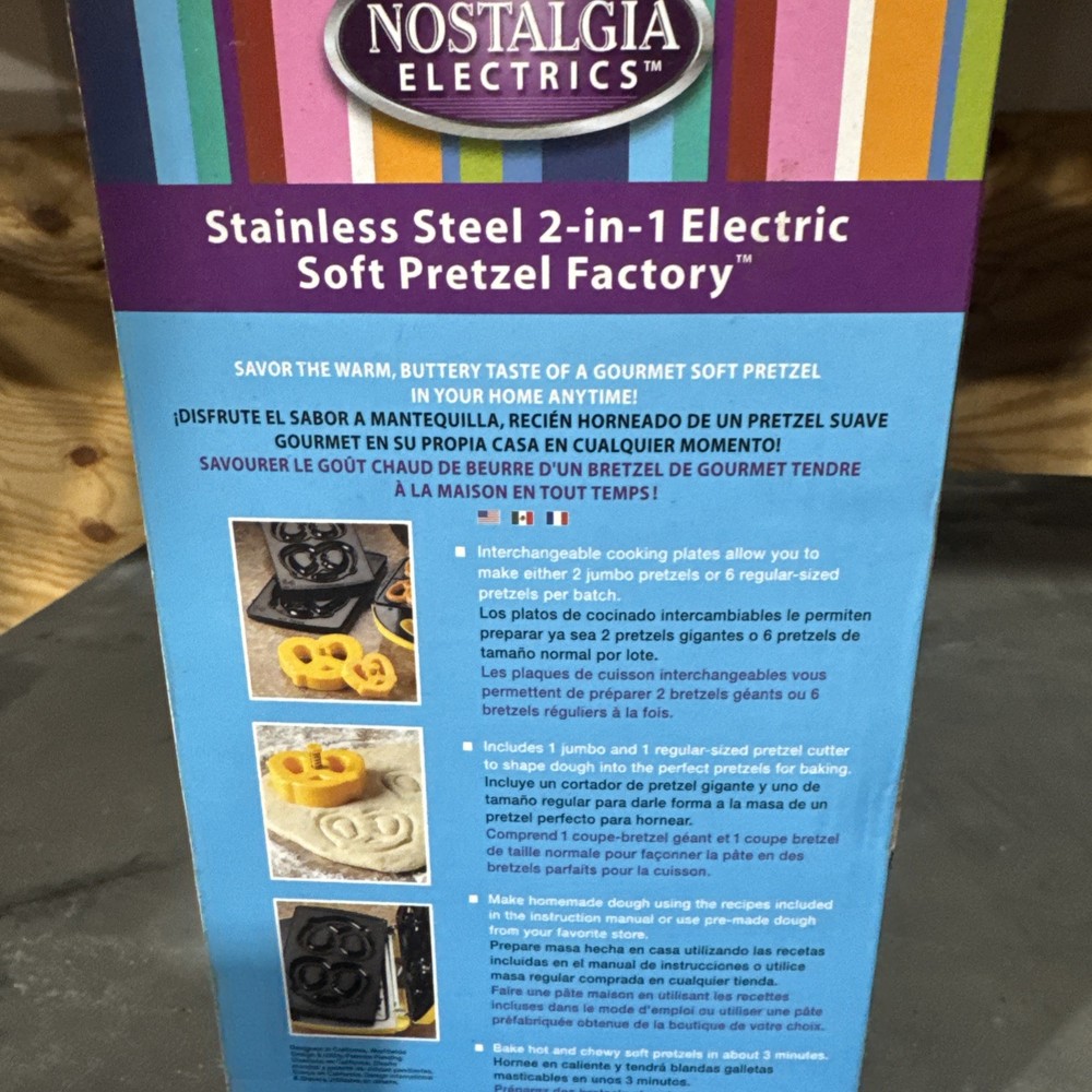Nostalgia Electrics Soft Pretzel Maker - New/Open Box