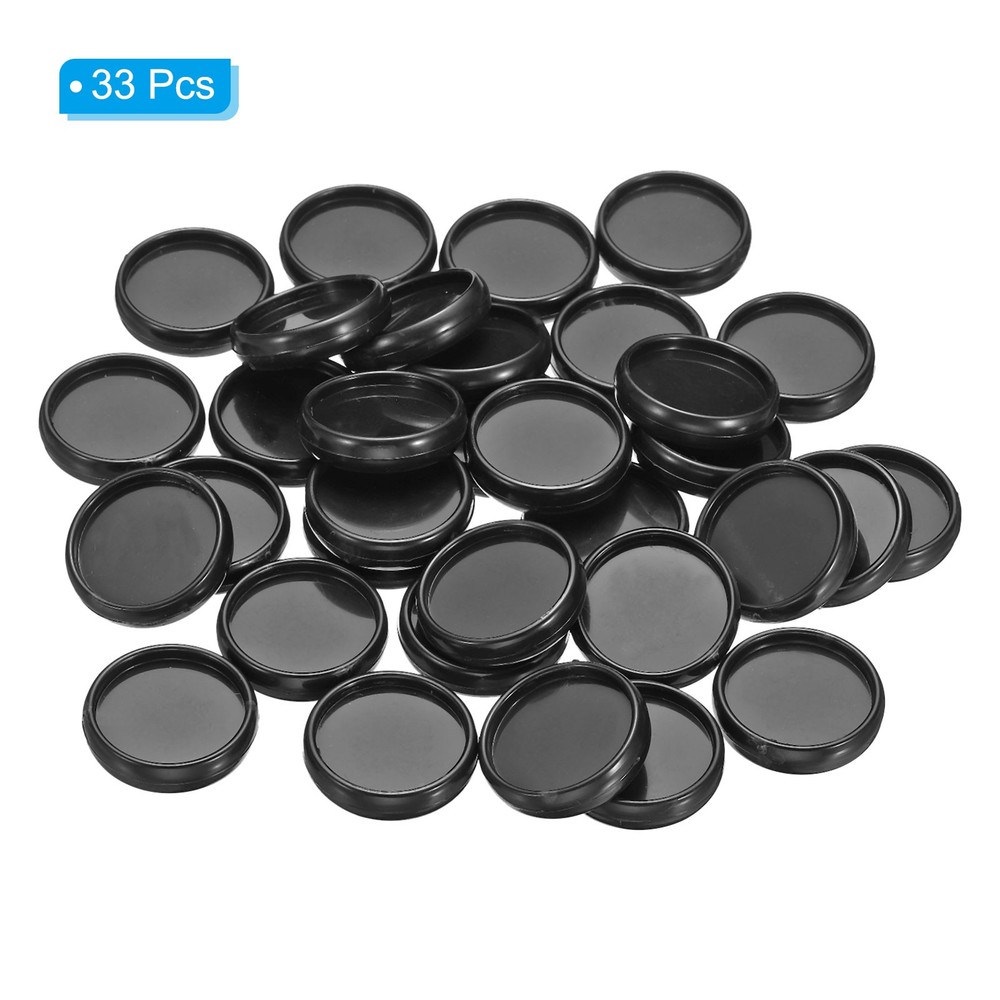 24mm Book Binding Discs 33pcs Discbound Expansion Discs Round, Black