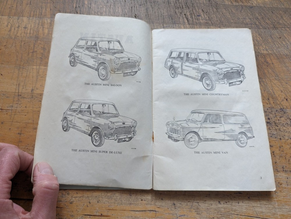 1965 Austin Mini Drivers Handbook