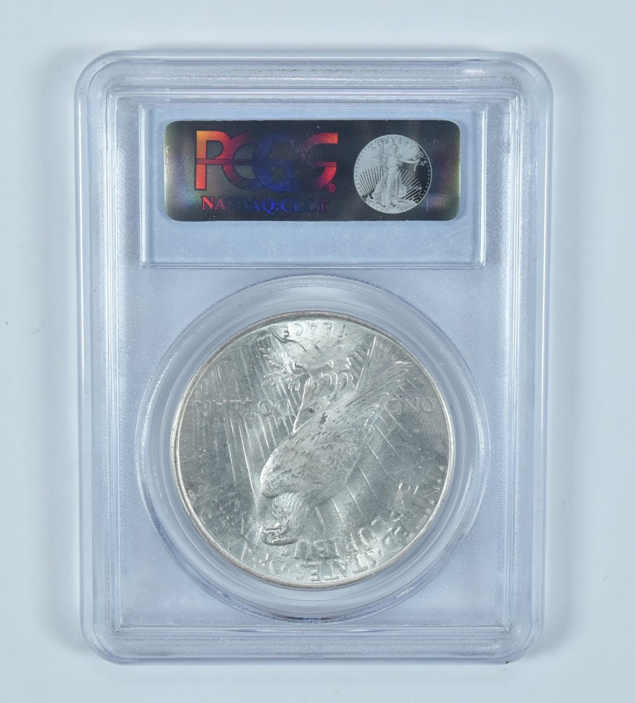 1923 Peace Silver Dollar MS63 PCGS Blue Label