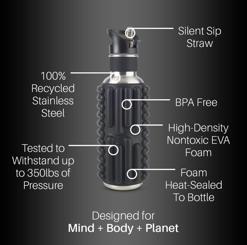 27oz Foam Roller Water Bottle