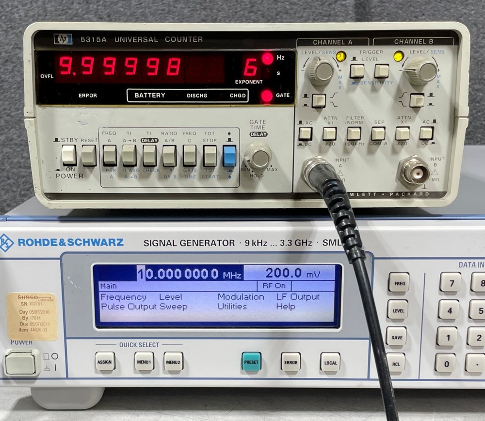 HP 5315A 100 MHz Universal Frequency Counter