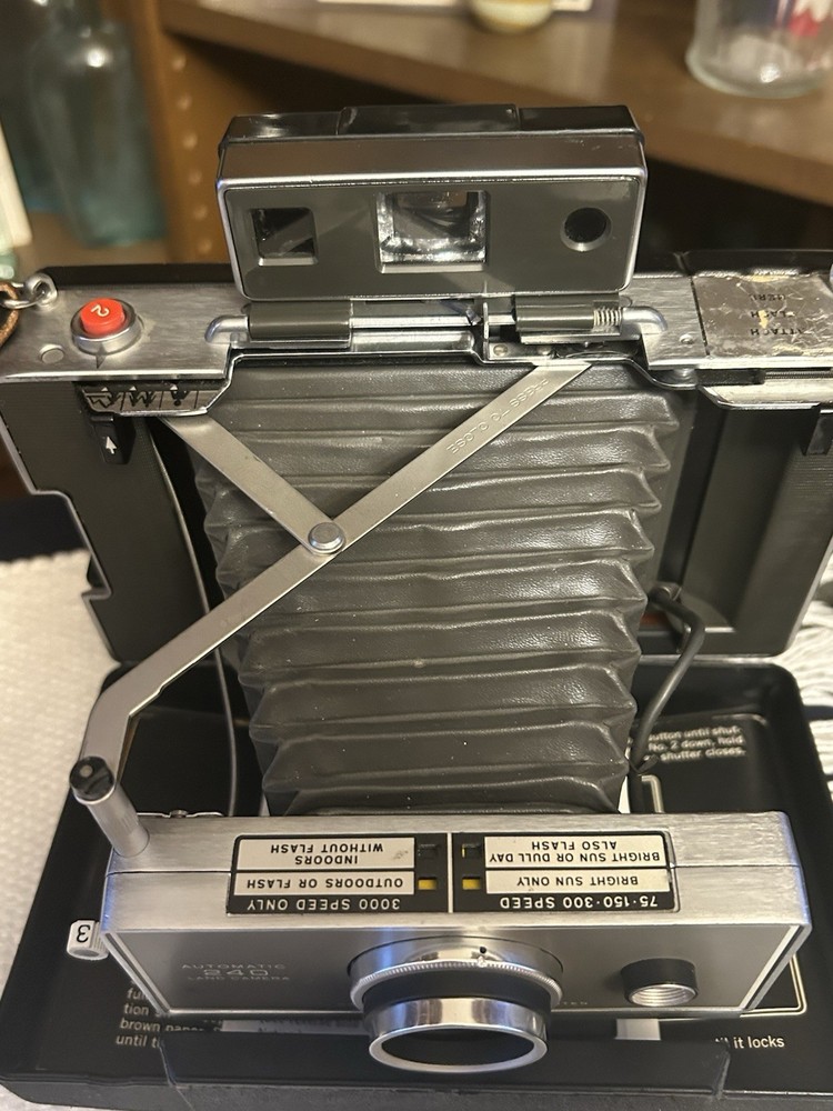 Polaroid Land Camera 240 With Case & Accessories.