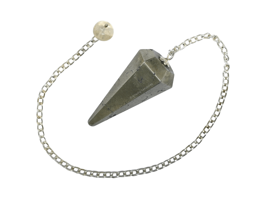 Pyrite Dowsing Crystal Pendulum