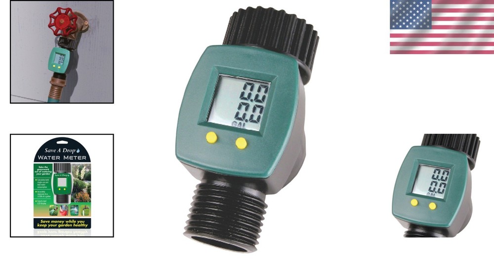Compact P3 Water Meter with LCD Display - Prevent Over-Watering Efficiently