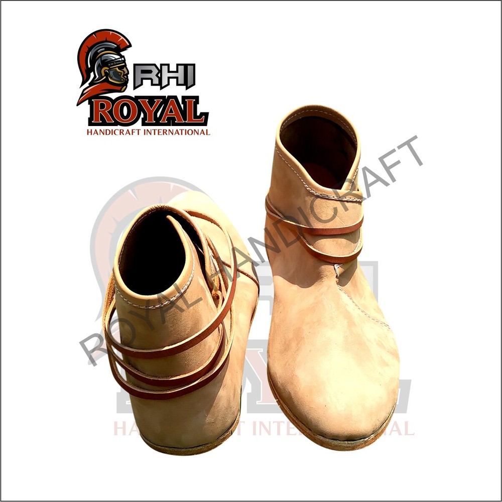 Authentic medieval boots Handmade leather boots Knights boots