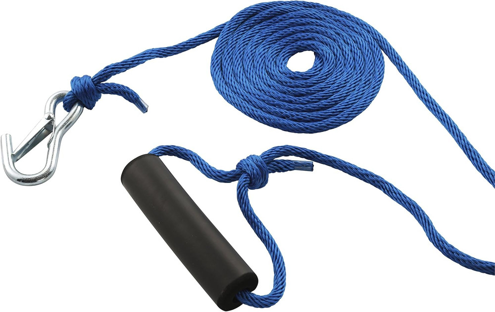 Solid Braid Multifilament Polypropylene Launch Line 5/16-Inch X 30-Feet, Blue