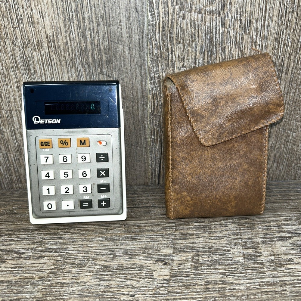 RARE DETSON E341 CALCULATOR WORKING 