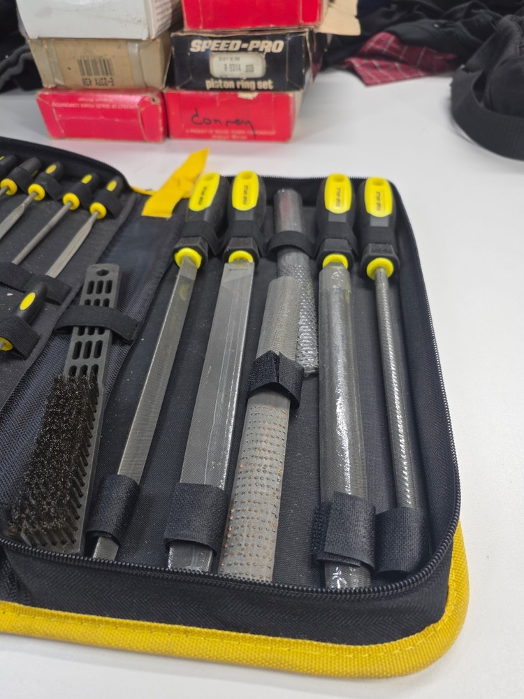 20-piece assorted file set with comfortable handles