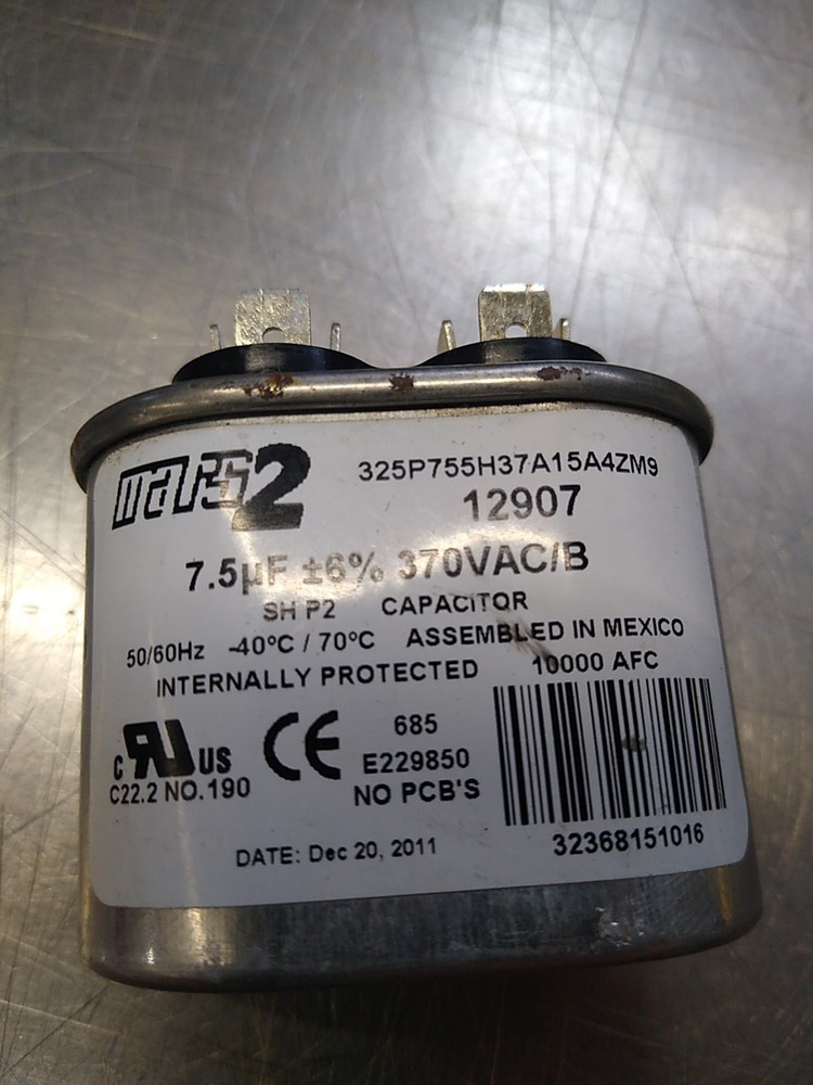 Mars2 motor run capacitor 12907