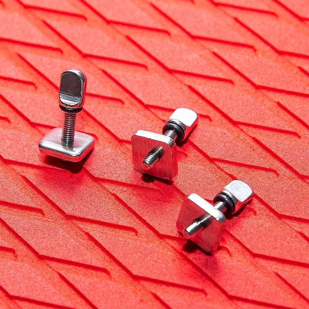 Lightweight & Durable Fin Screws for Boards: Rust-Proof 3 Pack - No Tools Needed