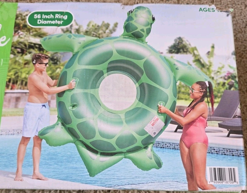 Member’s Mark Oversized Sea Turtle Float Weight Cap. 200lbs 56" Long
