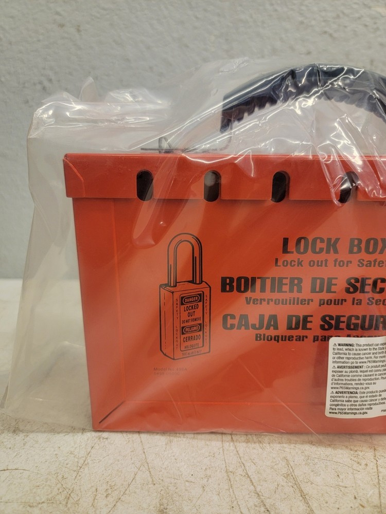 MASTER LOCK 498A Group Lockout Box,12 Locks Max