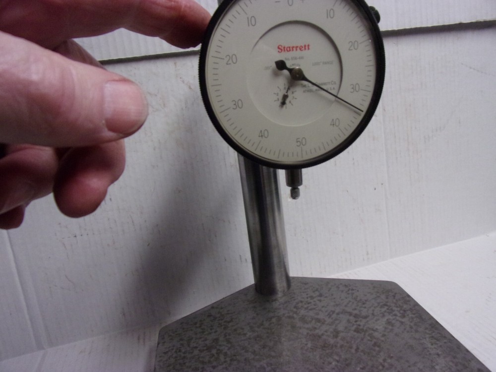 STARRETT #653 Dial Comparator. Cast Iron Base. W/656-441 Indicator used