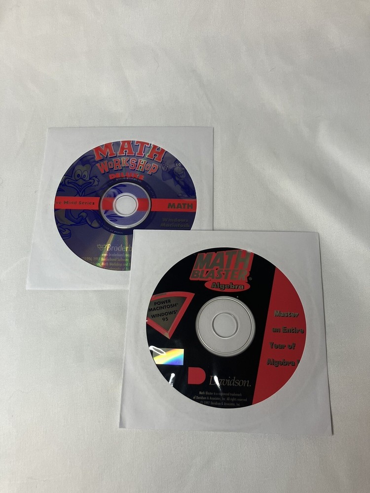 Davidson MATH BLASTER Pre-Algebra & Word Problems PC CD-ROM. Windows 95 PC