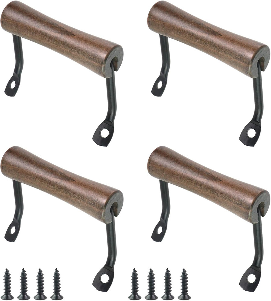 Crapyt 4 PCS Handles for Trays Serving Tray Handles Box Pull Handle Sturdy Servi