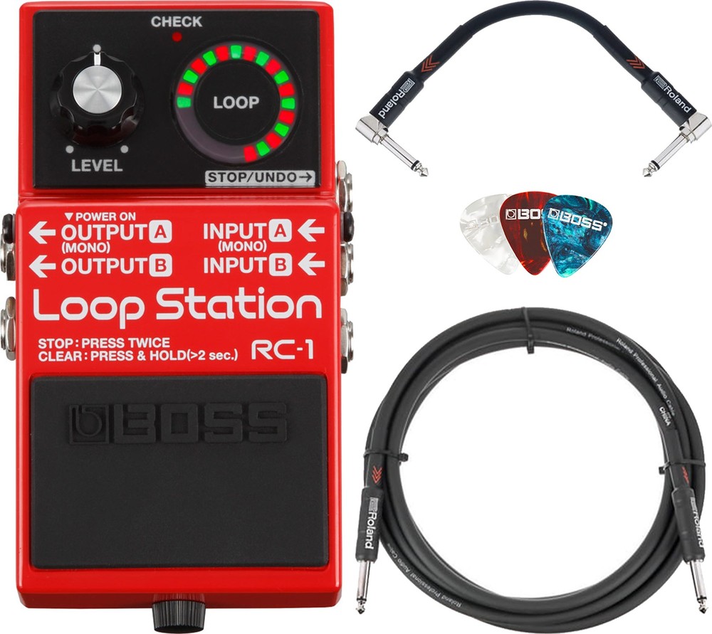 Boss RC-1 Loop Station w/ Instrument Cables