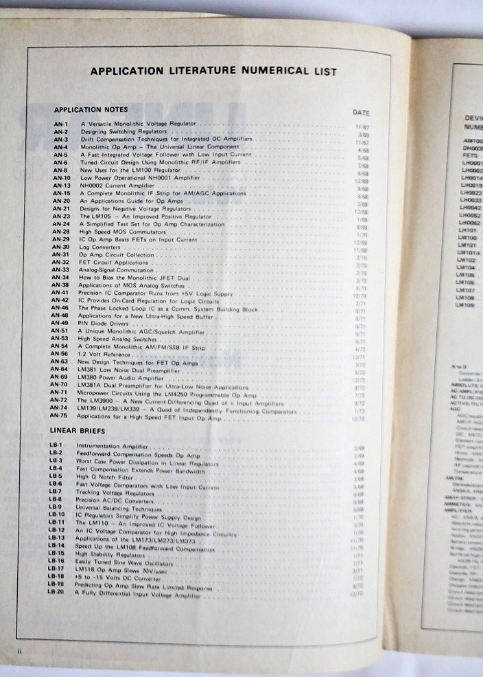 National Semiconductor 1973 Linear Applications Handbook 1 #9d0